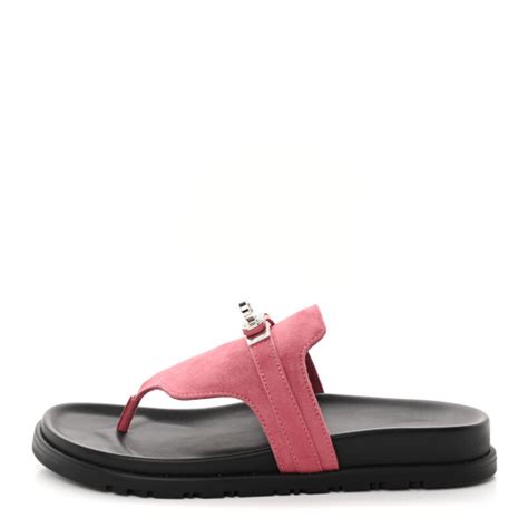 hermes aphrodite sandal|HERMES Suede Goatskin Womens Empire Sandals 37 Rose .